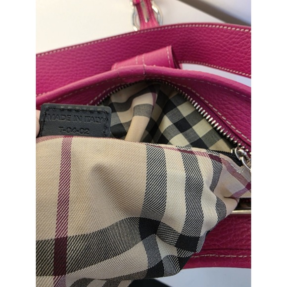 Authentic Burberry Eden Bag Pink fuchsia Shoulder Handbag Medium Leather - Picture 5 of 16
